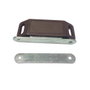 Edm Aimant de porte armoire brun 75 x 15 x 24 mm lot de 2 pièces acier polypropylène
