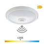 Edm Applique de surface LED avec détecteur IP20 15W 4000K lumière du jour Ø29 x 6 cm
