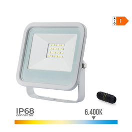 Edm Projecteur LED blanc 20 W 1520 lm 6400 K lumière froide