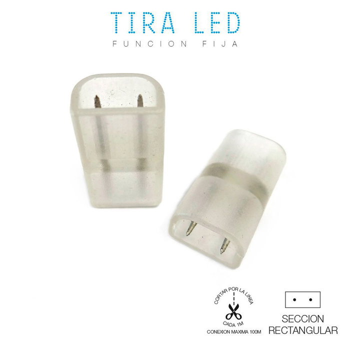 Edm Connecteur droit pour deux rubans LED Edm Connecteur droit pour deux rubans LED