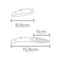 Couteau EDM 08552 Acier inoxydable Plastique 15,9 cm