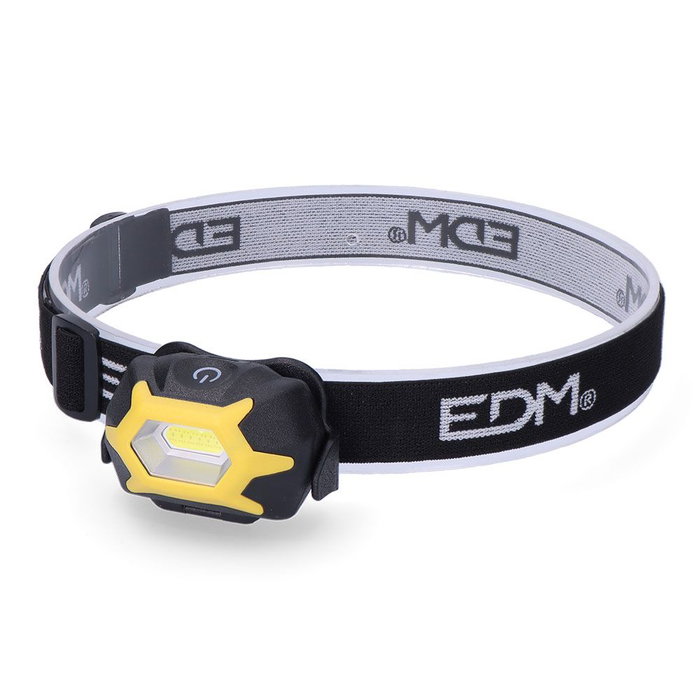 Lanterne LED pour la Tête EDM 36385 XL Jaune Noir 1 W 120 Lm Lanterne LED pour la Tête EDM 36385 XL Jaune Noir 1 W 120 Lm