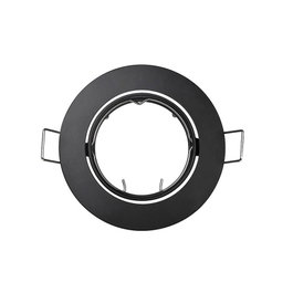 Edm Anneau halogène métallique oscillant noir mat ø8,4cm