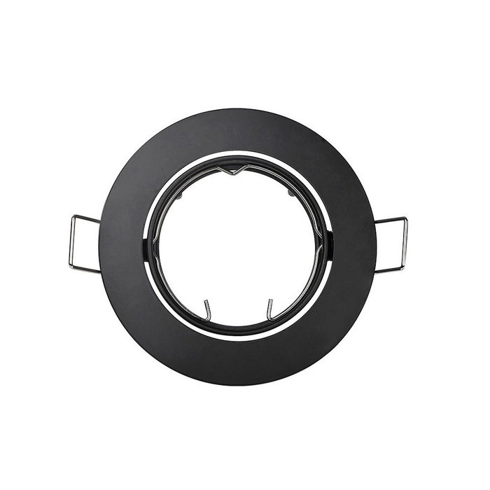 Edm Anneau halogène métallique oscillant noir mat ø8,4cm Edm Anneau halogène métallique oscillant noir mat ø8,4cm
