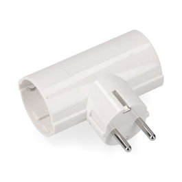 Edm Clavija doble de baquelita tipo f t/tl 16a 250v blanca