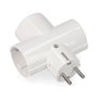 Edm Adaptateur triple 2P+T, 16 A 250 V~, blanc, retractilé