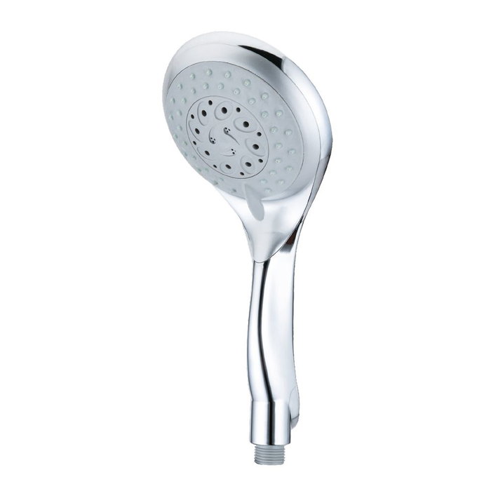 Edm Pompe de douche anticalcaire moderne 6 fonctions chromé ABS Edm Pompe de douche anticalcaire moderne 6 fonctions chromé ABS