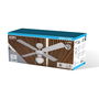 Ventilateur de Plafond avec Lumière EDM 33800 Caribe Blanc 50 W