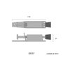 Frein de porte EDM 85057 Doré Acier 120 mm