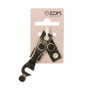 Edm Aldaba droite en acier finition laitonée 60 x 45 mm