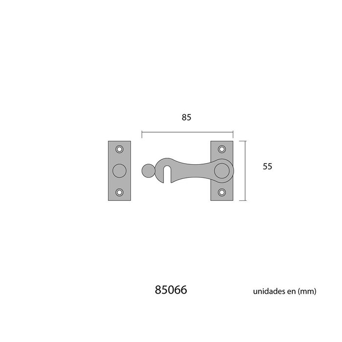 Heurtoir de porte EDM 85066 Laiton Forme en H Droite 8 cm Heurtoir de porte EDM 85066 Laiton Forme en H Droite 8 cm