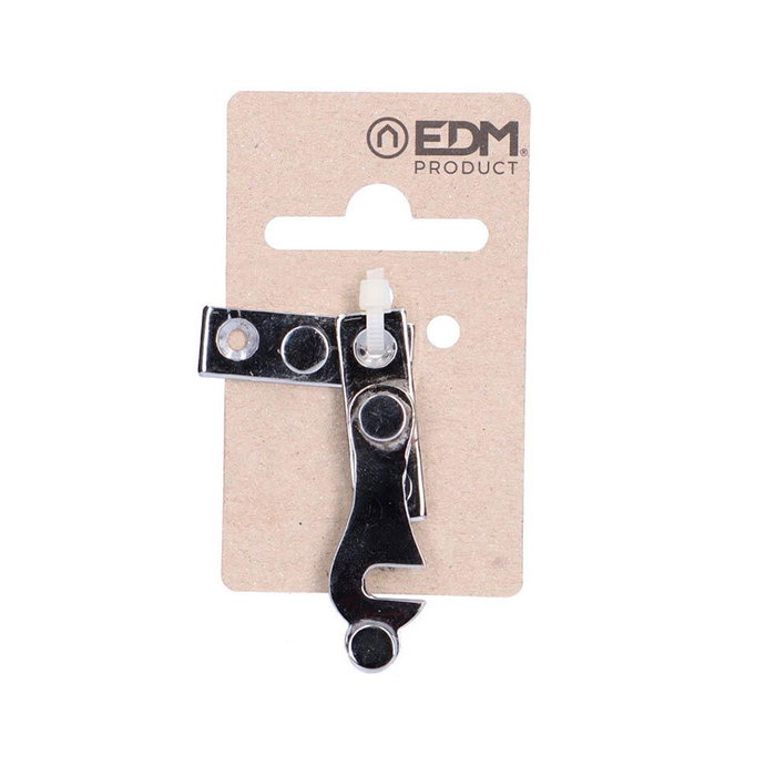 Edm Aldaba de type pêne gauche en acier chromé 40 x 35 mm Edm Aldaba de type pêne gauche en acier chromé 40 x 35 mm