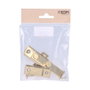 Heurtoir de porte EDM 85078 Laiton poli 8 cm Réversible