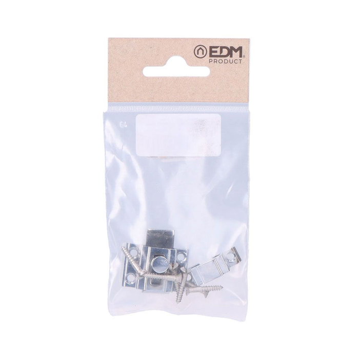 Loquet de porte EDM 85083 nickel Acier 20 mm Broche Loquet de porte EDM 85083 nickel Acier 20 mm Broche