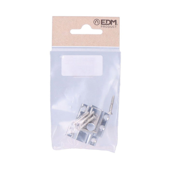 Loquet de porte EDM 85084 nickel Acier 25 mm 25mm Broche Loquet de porte EDM 85084 nickel Acier 25 mm 25mm Broche