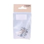 Loquet de porte EDM 85084 nickel Acier 25 mm 25mm Broche