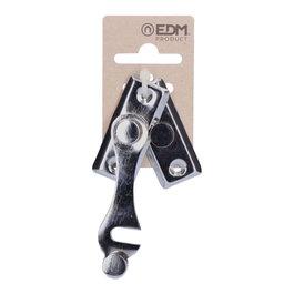Edm Aldaba de type loquet droite en acier chromé 60 x 45 mm