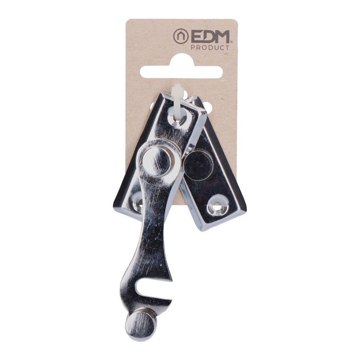 Edm Aldaba droite en acier chromé 60 x 45 mm Edm Aldaba droite en acier chromé 60 x 45 mm