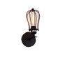 Edm Aplique mural métallique vintage E27 noir 60W 11x16x32 cm intérieur