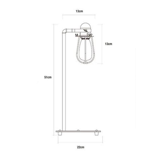 Lampe de bureau EDM 32107 Noir Métal 60 W 220-240 V 22 x 51 cm 22 x 51 x 13 cm Lampe de bureau EDM 32107 Noir Métal 60 W 220-240 V 22 x 51 cm 22 x 51 x 13 cm