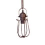 EDM Lampe de plafond suspendue vintage métal noir E27 60W Ø10 x 22 cm