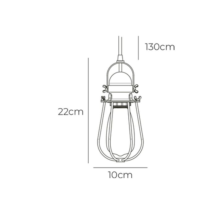 EDM Lampe de plafond suspendue vintage métal noir E27 60W Ø10 x 22 cm EDM Lampe de plafond suspendue vintage métal noir E27 60W Ø10 x 22 cm