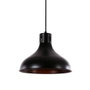 Edm Lampe de plafond vintage métal E27 60W noir Ø29 x 24 cm