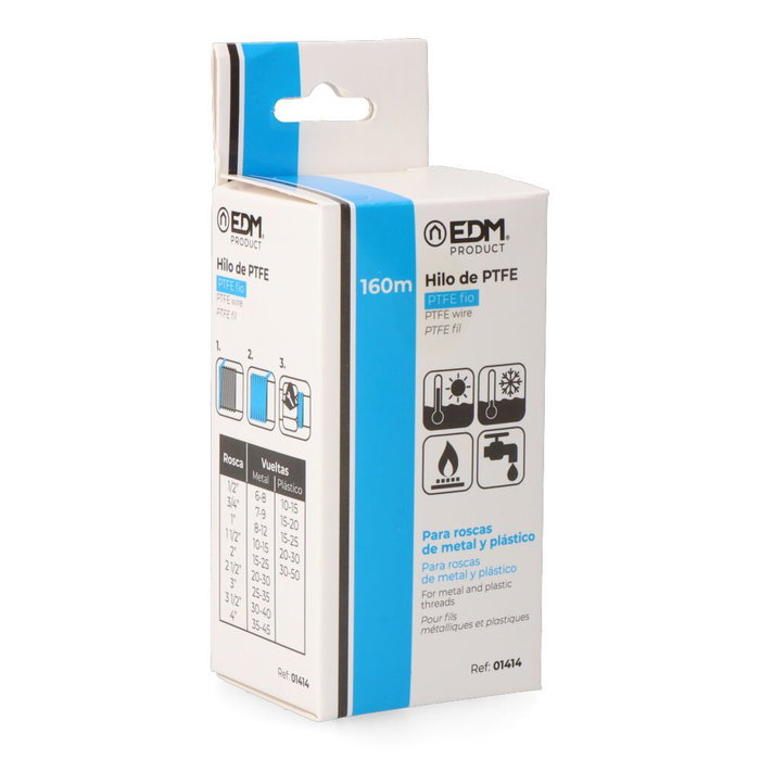 EDM Product Scellant EDM 01414 150 m Blanc