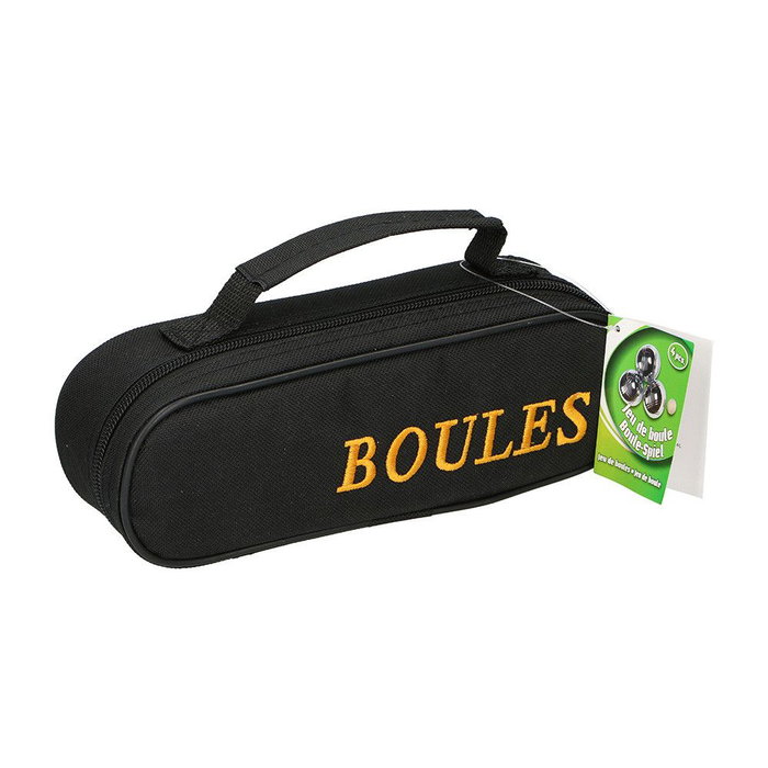 Dimatel Set de 3 boules de pétanque en métal avec housse de transport 8 x 23 x 6,5 cm Dimatel Set de 3 boules de pétanque en métal avec housse de transport 8 x 23 x 6,5 cm
