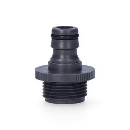 Edm Conector roscado macho ¾ pulg gris