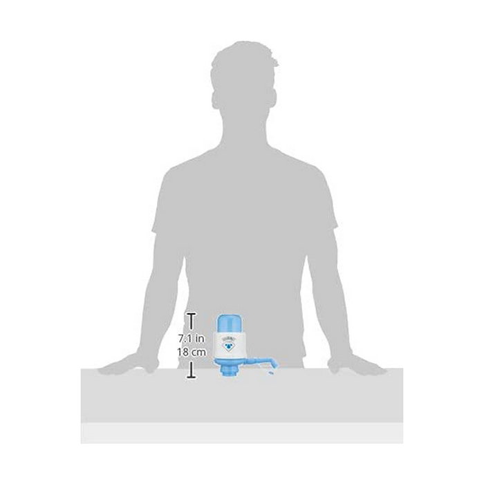 Distributeur d'eau Gourmet Kitchen Bleu Bleu/Blanc polypropylène Manuel Distributeur d'eau Gourmet Kitchen Bleu Bleu/Blanc polypropylène Manuel