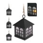 Lampion Decoration With Light Noir Métal