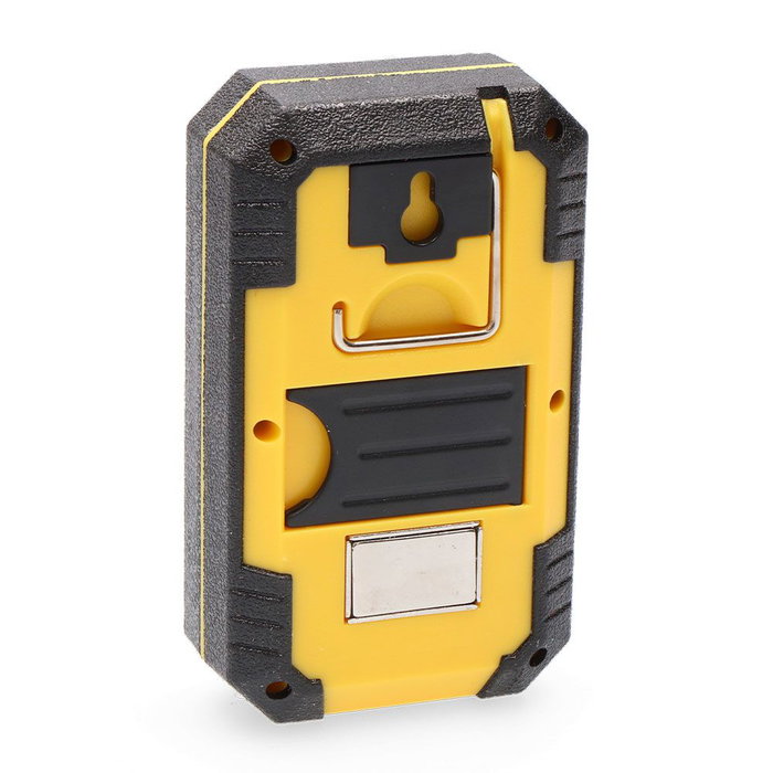 Edm Lampe torche LED COB 8W 6500K 450lm/130lm/flash rechargeable USB type C avec fonction power bank et aimant - jaune/noir