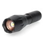 Edm Lampe torche LED Tactical Force zoom aluminium 3W 140lm 3 piles AAA incluses noir