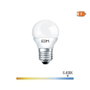 Edm Ampoule LED E27 7W 600lm 6400K Blanc Froid Sphérique Ø4,5x8cm, Classe F