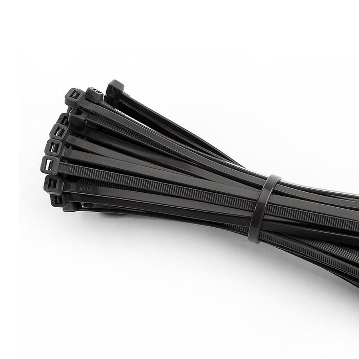 Edm Brides réutilisables en nylon noir 200 x 4,5 mm lot de 100 résistantes UV Edm Brides réutilisables en nylon noir 200 x 4,5 mm lot de 100 résistantes UV