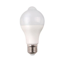 Edm Ampoule LED Standard avec Capteur de Présence et Crépusculaire, E27, 12W, Lumière Chaude