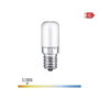 Edm Réf. 1.8W E14 Ampoule LED Tube Chauffante 130lm 3200K Blanc Chaud Diamètre 1.8cm Longueur 4.8cm