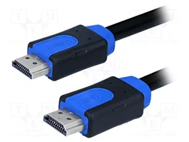 LOGILINK Câble HDMI 2.0 Haute Vitesse 4K 2m noir et bleu
