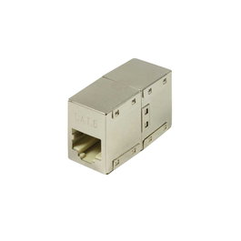 Edm Adaptateur RJ45 Cat. 6 Mâle-Mâle Bronze, Acier Inoxydable