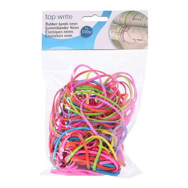 Top Write Élastiques colorés, 200 unités