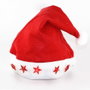 Decoris Bonnet de Noël avec lumières LED rouge 30 x 40 cm