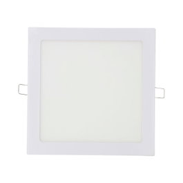 Edm Downlight LED encastrable carré 20 W blanc 22 x 22 cm