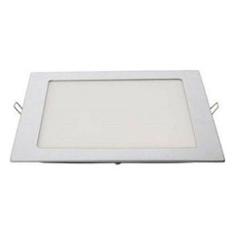 Edm Downlight LED encastrable carré 20W 4000K chromé 22x22cm