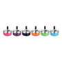 Cendrier Excellent Houseware Avec couvercle Plaque Tournante Argenté Multicouleur métallique Acier inoxydable Ø 9,5 cm