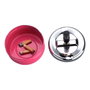 Cendrier Excellent Houseware Avec couvercle Plaque Tournante Argenté Multicouleur métallique Acier inoxydable Ø 9,5 cm