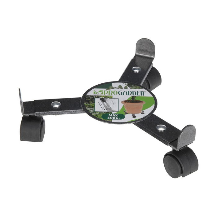 Support à roulettes pour pots de fleurs Réglable Gris Métal (30 cm) Support à roulettes pour pots de fleurs Réglable Gris Métal (30 cm)