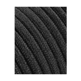 Edm Carrete de câble cordon tubulaire H03VV-F 2 x 0,75 mm² noir, 5 m