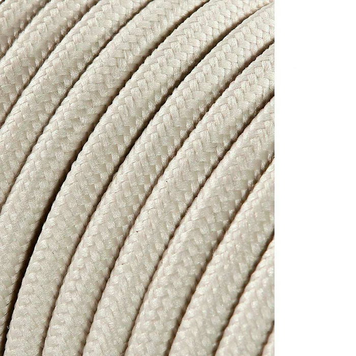 EDM Product Câble 11847 Blanc 2 x 0,75 mm 5 m Coton