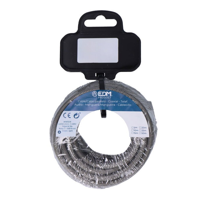 Câble EDM 11855 C63 Gris foncé 2 x 0,75 mm 5 m